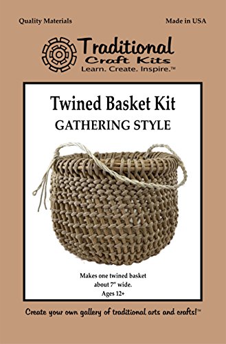 Traditional Craft Kits Twined Basket Weaving Kit, Gathering Style