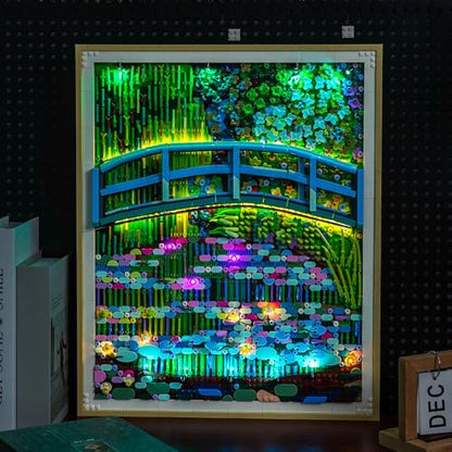 LocoLee Light kit Compatible with Lego 31220 Claude Monet – Bridge Over a Pond of Water Lilies - No Actual Model Only Lights, LED Lighting Compatible with Lego 31220 Monet (Standard Version) - style: Standard Version
