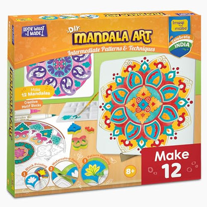 Imagimake Mandala Art Kit, 12 Creative Activities for Kids Ages 8+ - style: Mandala Art Kit