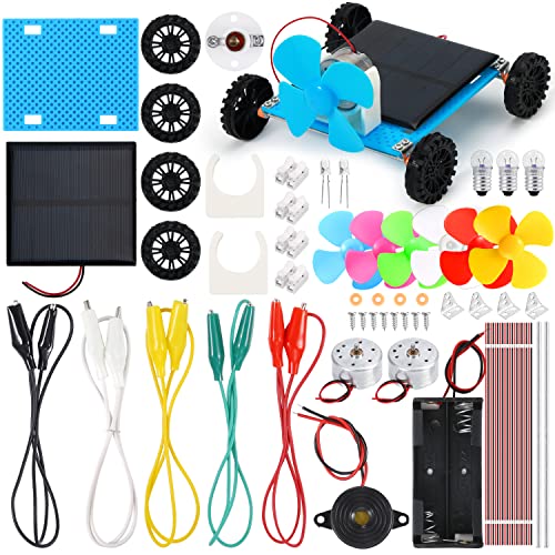 Sntieecr Electric Circuit Motor Kit with Solar Panel, Solar Motor Kit - style: Solar Motor Kit