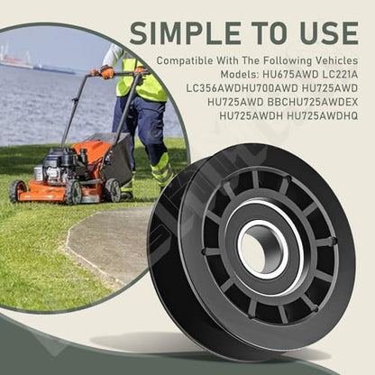 Lawn Mower Idler Pulley 587973001 587969201 for Husqvarna J-onsered Mower - style: 2 x 587973001 Pulley & 1 x 587969201 Pulley