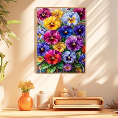 Flowers Diamond Art Kits for Adults, Diamond Painting Kits 12x16 Inch - color: Phalaenopsis Orchid