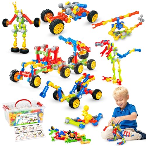 Huaker STEM Building Toys for 3 4 5 6 7 8 Year Old Boys Girls Birthday Gift - style: 125