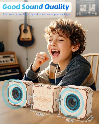 Poraxy STEM Toys for Boys Age 8-13, Build Your Own Bluetooth Speaker, Science Kits for Kids 8-12, Electronic Experiment DIY Building Projects, Gifts for Adult Teen Boy Girl 9 10 11 13 14 15 16