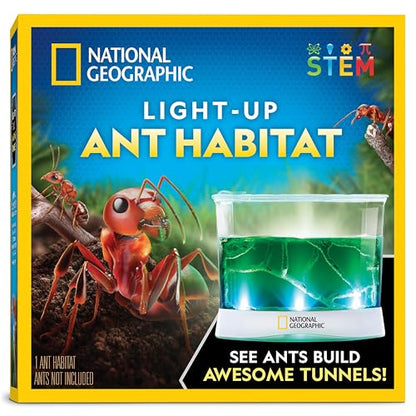 National Geographic Light-Up Ant Habitat Kit for Kids with Magnifiers - style: Ant Habitat