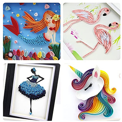 Zorfeter Multi-Color Quilling Paper Strips Kits, 7mm Width, 15" Length - size: Paper Width: 7mm