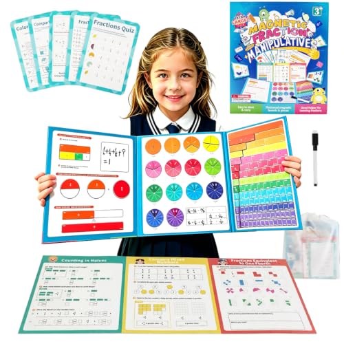 Extra Large Magnetic Fraction Educational Puzzle, Math Manipulatives