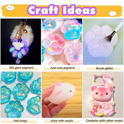Taba Squishy Maker Big Chick Silicone Mold+Gel+Kits Fufu Squish Making Pack - color: Big Chick