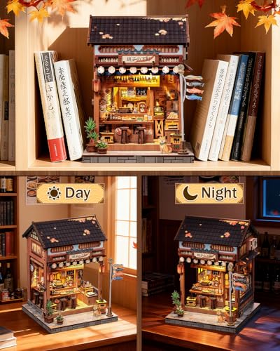 Japan Book Nook, DIY Miniature House Kit, Japanese Izakaya Booknook - color: Japanese Izakaya
