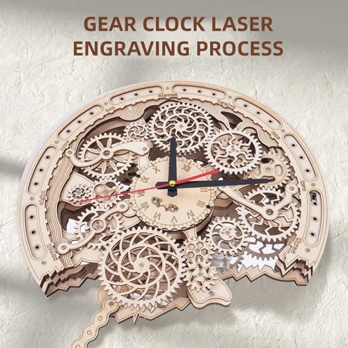 3D Wooden Puzzle Clock for Adults - color: Clock