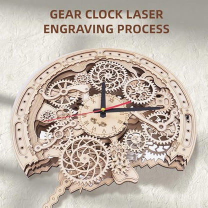 3D Wooden Puzzle Clock for Adults - color: Clock