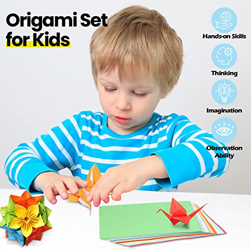 Lincia Origami Paper Kit 20 Colors 6 x 6 Inch for Adults Kids, 840 Sheets