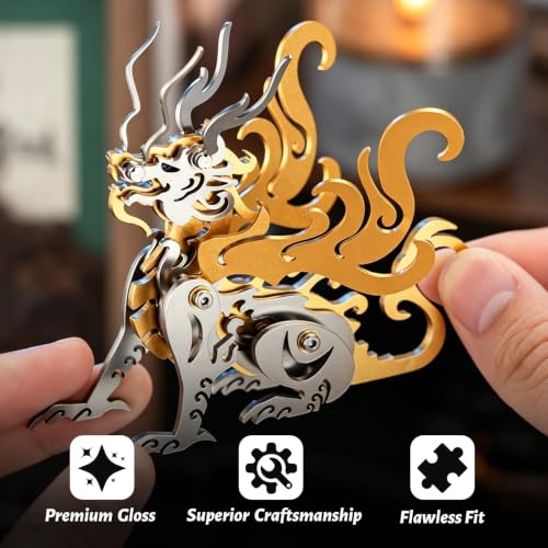 Chao Feng Gold 3D Metal Puzzle Mechanical Model Kit Stainless Steel - color: B3-chao Feng