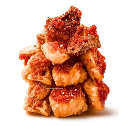Amazing Gemstone Vanadinite Crystals and Healing Stones Mineral Specimen - Semi Precious Gem Stones - Healing Crystals Geode Clusters for Meditation, Chakra Balance, and Energy (S) - color: Vanadinite, size: Small