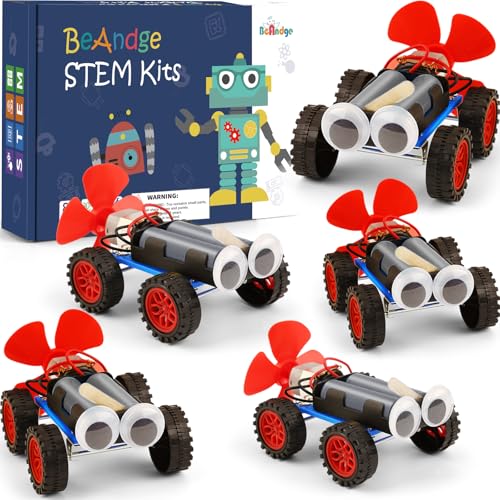 STEM Science Kits for Kids, 5 Set Wind Powered Car for Boy Toys Bulk Gifts
