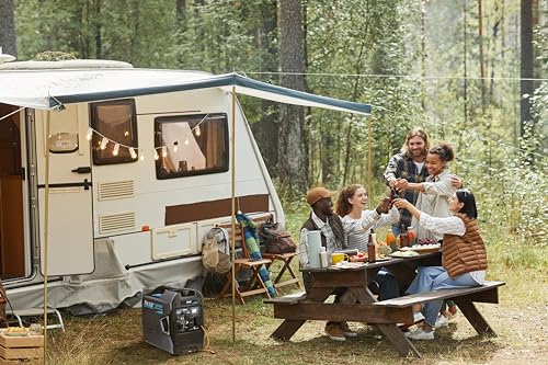 Pulsar Products GX400BN, 4000W Portable Ultra-Quiet Dual Fuel & Parallel Capability, RV-Ready, Handle & Wheels, with CO - style: 4000 Watts + Dual Fuel + Wheel Kit + RV Ready + CO Shutdown