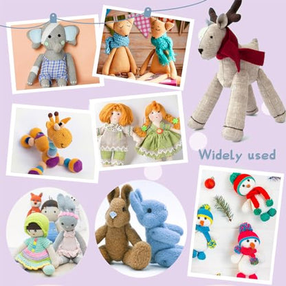 TOAOB 20 Set 30mm Doll Joints for Amigurumis Crochet White Movable Plastic Animals Joints for Crochet Stuffed Animals Crafts Puppets Limbs and Arms Leg Neck Joints Doll Making - size: 30mm