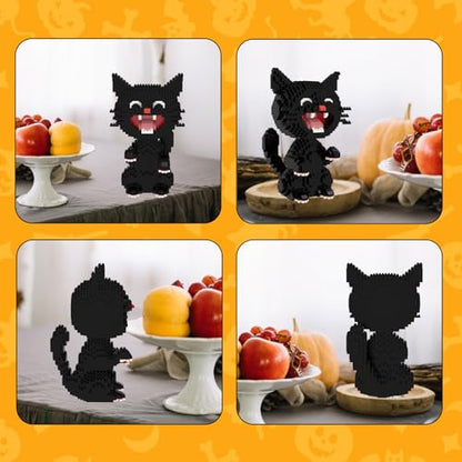 Larcele 1188 Pcs Black Cat 2 Micro Building Blocks Set for Kids 8+ KLJM-05 - style: Black Cat 2