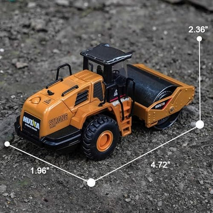 Gemini&Genius Rigid Road Roller, Steamroller Construction Site Vehicle Toys - color: 1:60 Road Roller