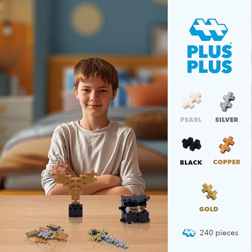 PLUS PLUS 240 Piece Treasure Mix - Mini Waffle Blocks, Classroom Must Haves - style: Treasure Mix Play Tube