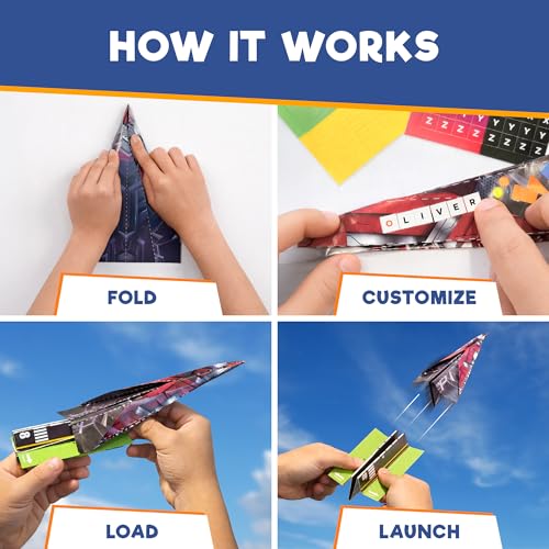 Doctor Jupiter Paper Airplane Book Kit for Kids Ages 4+, Craft Toy - style: 120+ Airplanes