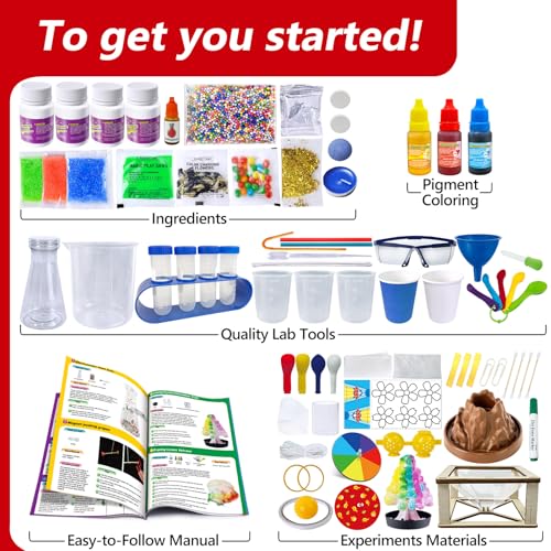 UNGLINGA 272 Experiments Science Kit for Kids, Chemistry Set - style: science kit with 272 experiments