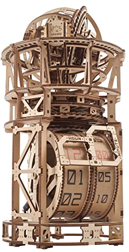 UGEARS Bundles Aero Clock Sky Watcher - 3D Wooden Puzzles Mechanical Clock Kit Idea DeskWood Clock Kits to Build - 3D Puzzles Model Kits for Adults