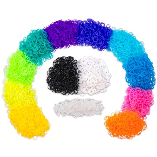 Rainbow Loom 6,000 Band Refill Featuring Glow w/Auto Loom, Craft Kit, 7+