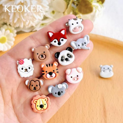 Keoker Animal Clay Cutters for Polymer Clay Jewelry, 12 Shapes Earring Cutters for Polymer Clay Making - color: Animal Studs