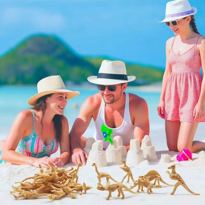 HAVAGDTM 110PCS Dinosaur Fossil Skeleton Dinosaur Skeleton Toys Assorted Figures Dino Bones for Birthday Party Science Play Dino Sand Dig Party Favor Decorations 2.5Inch