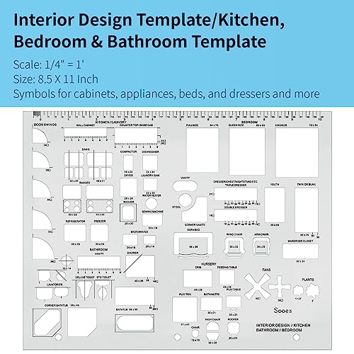 Sooez Architectural Templates, House Plan Template - color: clear