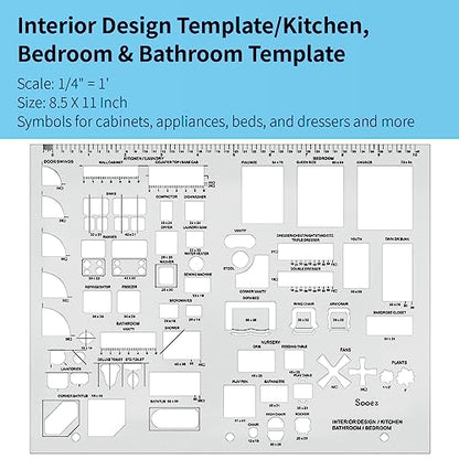 Sooez Architectural Templates, House Plan Template - color: clear