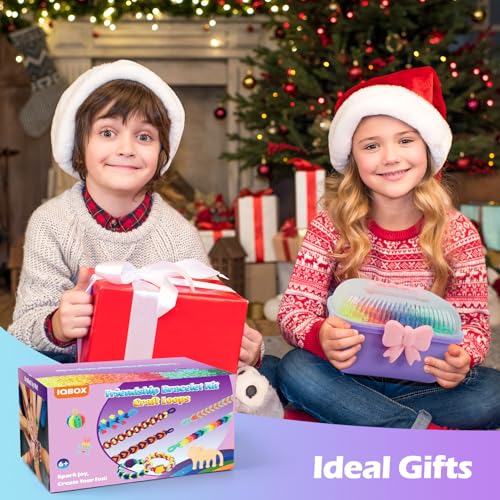 IQBOX Bracelet Making Kit Arts and Crafts for Kids Ages 8-12 - color: purple-bracelet making kit