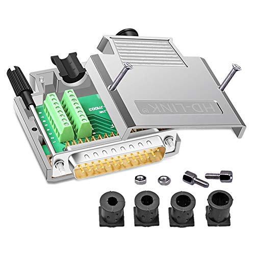 DB25 Solderfree Serial to 25 pin Terminal Thinner Male Adapter - style: Male Metal