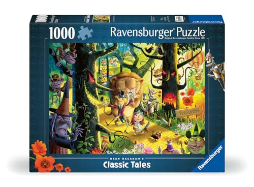 Ravensburger Dean Macadam Lions & Tigers & Bears Oh My!1000 Piece Jigsaw Puzzle for Adults - 12000513 - Handcrafted Tooling, Made in Germany, Every Piece Fits Together Perfectly - style: Lions & Tigers & Bears Oh My!