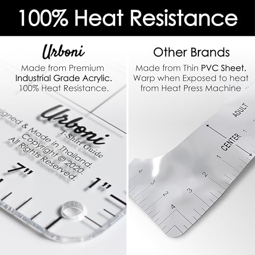 Tshirt Ruler Guide for Heat Press, Upgraded XL Vinyl HTV DTF Alignment - size: Upgraded Model (1 pack)