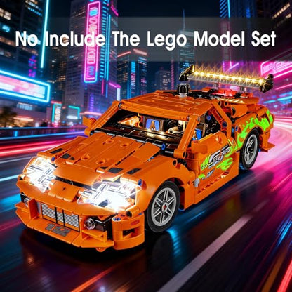 LED Light for Lego 42204 Fast and Furious Supra-MK4 Set, Light Kit Compatible with Lego 42204 Building Blocks Model, Not Included The Model Set - style: 42204