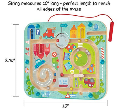 HABA Town Maze Magnetic Busy Board & Travel Toy for Toddlers Ages 2 & Up