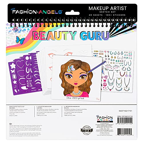 Fashion Angels Make-up & Hair Design Sketch Portfolio - color: Make-up & Hair