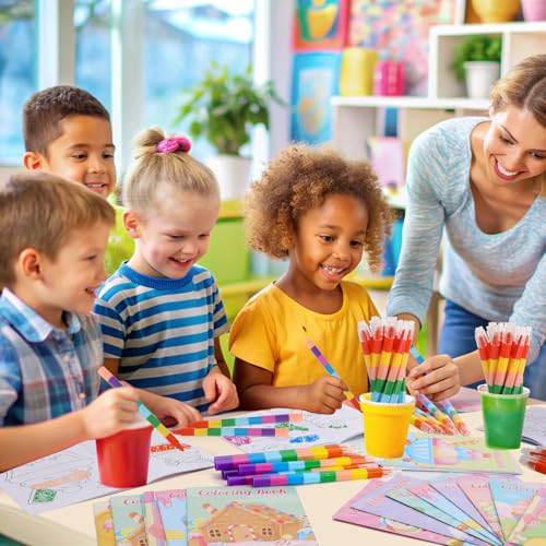 BenLouis 24 Pcs Sweet Candyland Mini Coloring Books for Kids Party Favors - style: Candyland