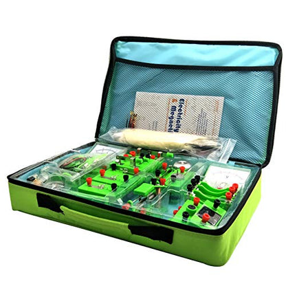 EUDAX School Physics Labs Basic Electricity Discovery Circuit and Magnetism Experiment Kits for High School Students Electromagnetism Elementary Electronics - size: Medium