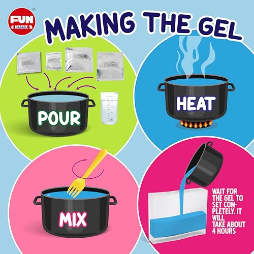 Science Ant Farm Kit for Live Ants, FunKidz Ant Colony Habitat Kit for Kids Gel Bug Terrarium House Watch Ants Dig Tunnels Entomology Learning Toys for Boys Gift
