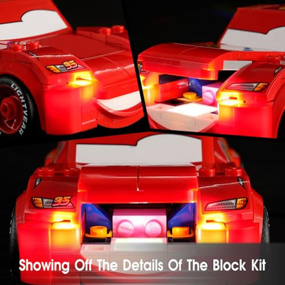 LED Light for Lego 77255 Lightning McQueen Set, Light Kit Compatible with Lego 77255 Building Blocks Model, Not Included The Model Set - style: 77255