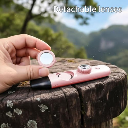 Multifunctional Survival Emergency Whistle for Kids with Compass Hiking Survival, Thermometer & Neck Lanyard | Emergency Safety Gear for Hiking, Camping, Kayaking, Boating, Climbing - color: pink2pcs