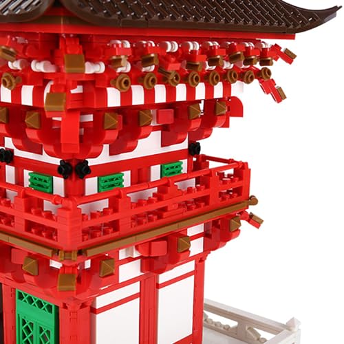 2409Pcs Kiyomizu Temple Japan Building Set World Landmark Architecture Model Collectible Toy for Kids and Adults - color: Kiyomizu Temple
