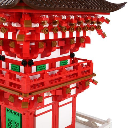 2409Pcs Kiyomizu Temple Japan Building Set World Landmark Architecture Model Collectible Toy for Kids and Adults - color: Kiyomizu Temple