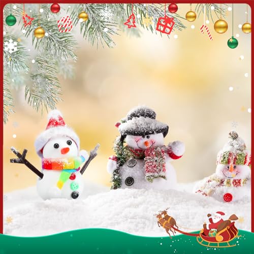 Shappy 48 Pack Build a Snowman Air Dry Clay Kit 326 Pcs Christmas,Snowman - size: 1 inch (Pack of 2)
