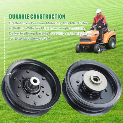 2 Pack 532196104 with 532196106 Idler Pulley for Husvqarna 54" Deck - color: T25 196104+2×196106