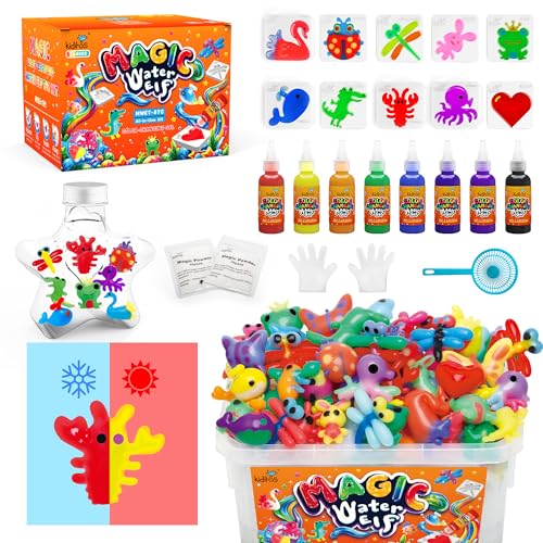 Kiditos Color-Changing Magic Water Elf Kit for Kids, DIY Craft Kit - color: 8 Colors, size: Color-Changing