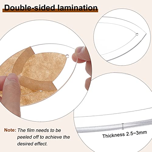 BENECREAT 7 Shapes Double Wedding Ring Acrylic Quilting Template, Transparent Acrylic Quilting Templates Rulers 2.5mm Thick for Woodworking, Quilting Sewing Needlework Craft - color: Wedding Ring Set - 7 Shapes